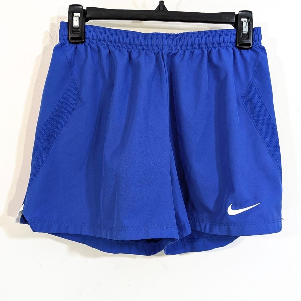 Nike Dri-Fit Blue & White Athletic Gym Shorts - Size Small Womens